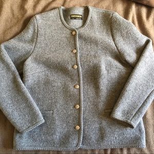 Grey wool Geiger cardigan size 44